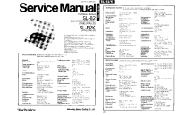 Technics - SLB-2 - Service manual 
